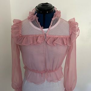 Women’s vintage pink blouse